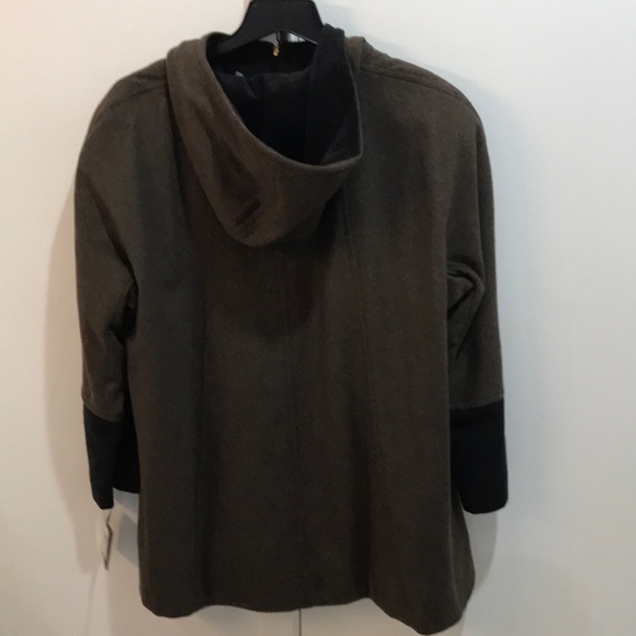 Ellen Tracy hooded double face swing coat - Picture 5 of 6